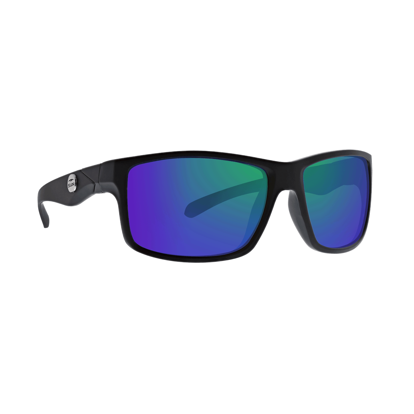 Kona | 74163 | TruRevo Metallic Green Polarized Lens | Matte Black Frame