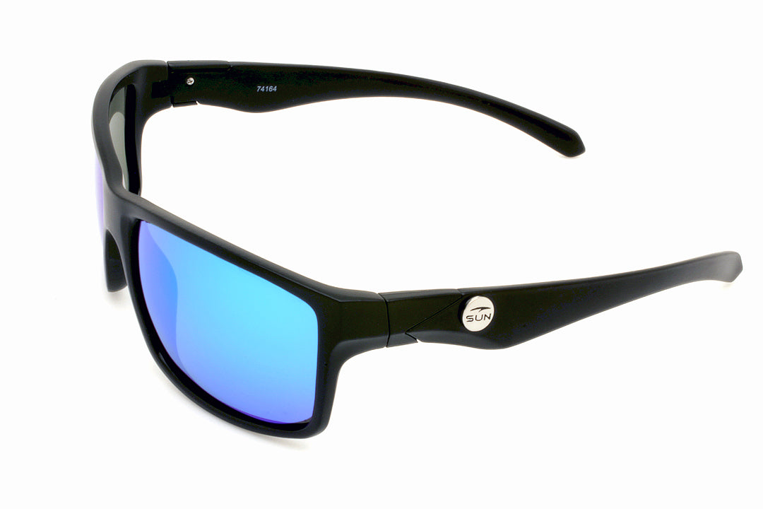Kona | 74164 | TruRevo Ice Blue Polarized Lens | Matte Black Frame