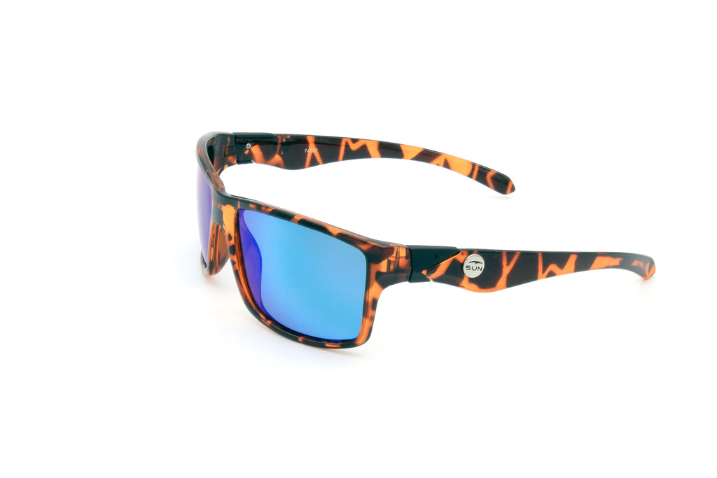 Tortoise shell sunglasses with clearance blue lenses